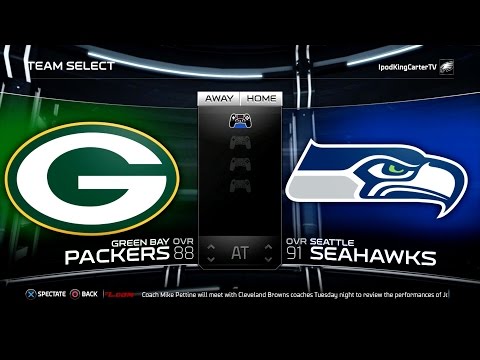 MADDEN NFL 15 PS4 Full Gameplay: Packers vs Seahawks - Week 1 NFL Regular Season Matchup Simulation