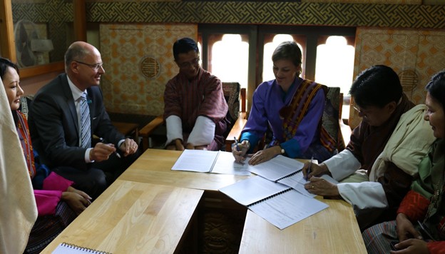 GNH Commission and UNBhutan sign Project Document for UN support to the preparation of the Royal Government's 12th Five Year Plan