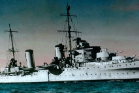 HMAS Perth, which was sunk by the Japanese in 1942.