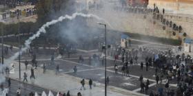 Clashes in Syntagma Square on February 12, 2012 in Athens