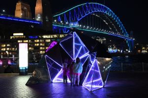 Crystilised, Vivid festival, Circular Quay, Sydney 25th May 2017 Photo by Louise Kennerley SMH