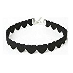 Black Heart Design Choker Necklace