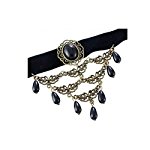 Multilayer Black And Gold Beads Designer Fashion Choker