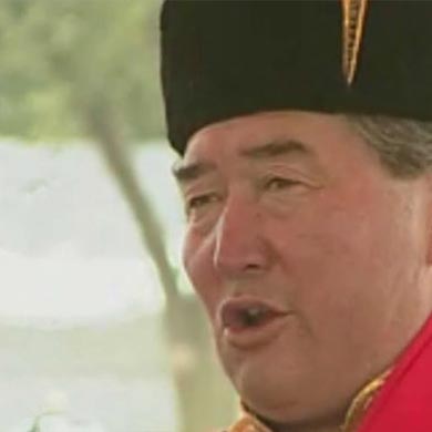 N. Sengedorj of Mongolia Demonstrates khöömei (Throat-singing) at 2002 Smithsonian Folklife Festival