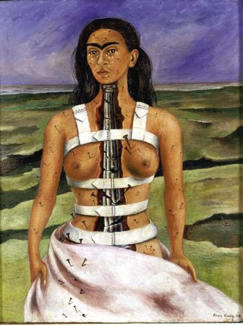 FridaKahlo-The-Broken-Column-1944