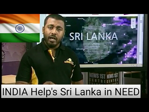 INDIA helps Sri Lanka | SRI LANKA MEDIA | INDIAN NAVY flood relief 2017