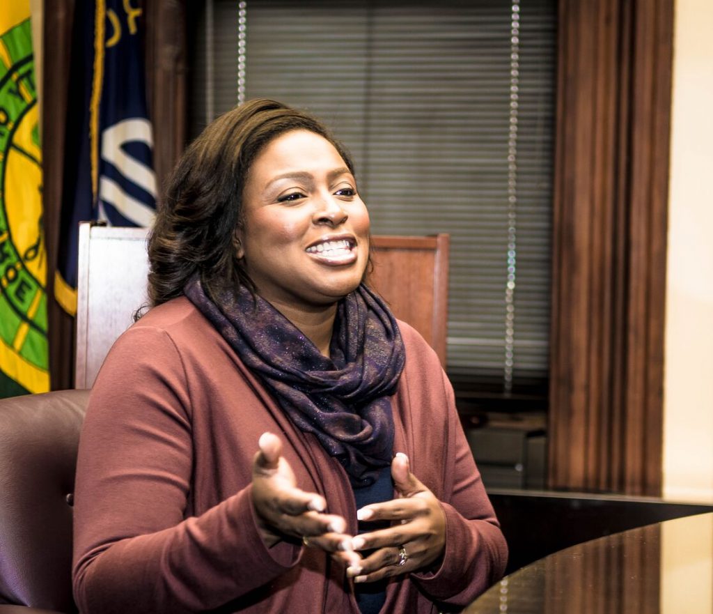 Mayor Lovely Warren discusses her time in office. Credit: Michele Ashlee. 