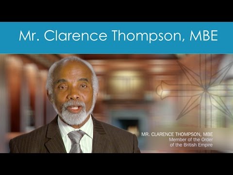 Mr. Clarence Thompson MBE, Member of the Order of the British Empire