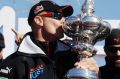 Seeing the funny side: Oracle Team USA skipper Jimmy Spithill .