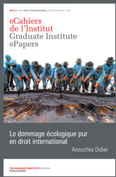 Le dommage écologique pur en droit international