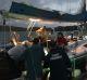 Paramedics treated the woman aboard the maxi yacht.