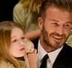 The Beckham family at a Los Angeles fashion show.  