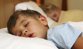 young boy asleep