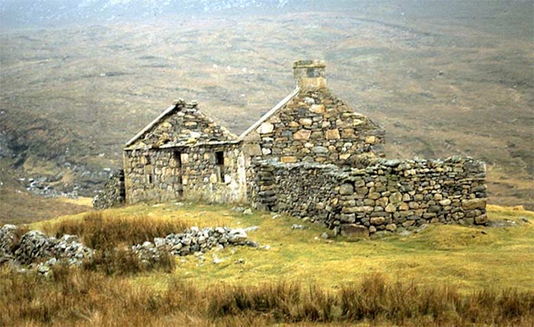 An abandoned township in the Highlands