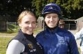 Happy couple:Clare Cunningham and Jason Collett looking for a winner together at Goulburn