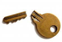 Grandfathering the Australian dream. Image of a broken key