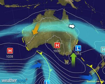 Todays Synoptic weather chart