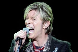 Incredible talent and creativity... David Bowie performs at the Sydney Entertainment Centre in 2003. His songs will live on.