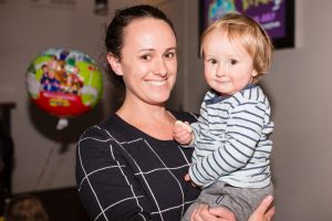 Paddy Winslade, of Aranda, with her son Nico, 14 months.
