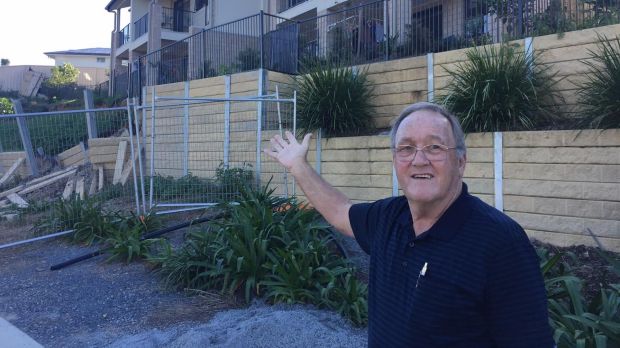 Dan Russell believes little is being done to fix the problems faced by the people living in the units if the soil slips ...