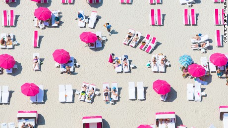 Aerial beach photo 