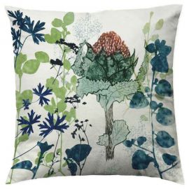 Waratah Stem Designer Cushion