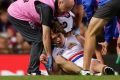 Bulldog Liam Picken was concussed against the Dockers in round three.