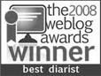 the 2008 weblog awards winner best diarist