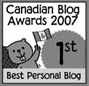canadian blog awards 2007 1st best personal blog