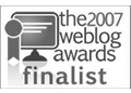 the 2007 weblog awards finalist