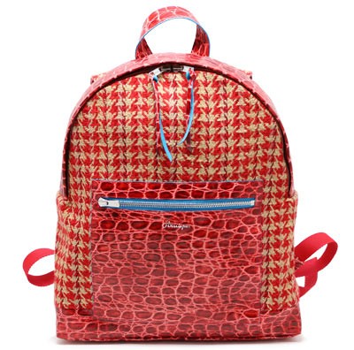 Striiiipes---Red-Wool-and-Croco-Leather-Backpack-Feature