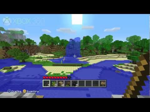 Minecraft Xbox 360 gameplay - OXM Land - Day 1