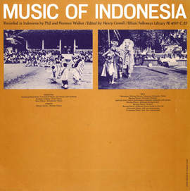 Music of Indonesia, Vol. 1 and Vol. 2