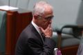 Prime Minister Malcolm Turnbull during question time at Parliament House in Canberra on Thursday 23 March 2017. Photo: ...