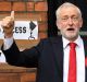 Labour party leader Jeremy Corbyn casts his vote at a polling station at Pakeman Primary School, LOndon, on June 8.