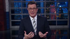 Stephen Colbert couldn't hide his delight over Comey's testimony.