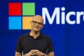 Satya Nadella, chief executive officer of Microsoft, at the company's Build Conference.