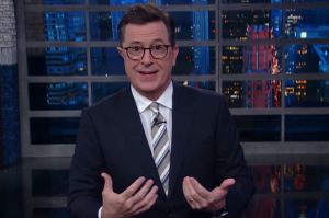Stephen Colbert couldn't hide his delight over Comey's testimony.