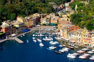 The harbour at Portofino, Italy.