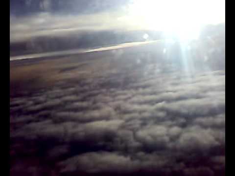 Flying over Delhi on board Air India Flight Sun View on evening on 12/12/12