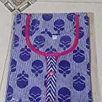 Blue Plain / Solid Cotton Dress Material Without Dupatta