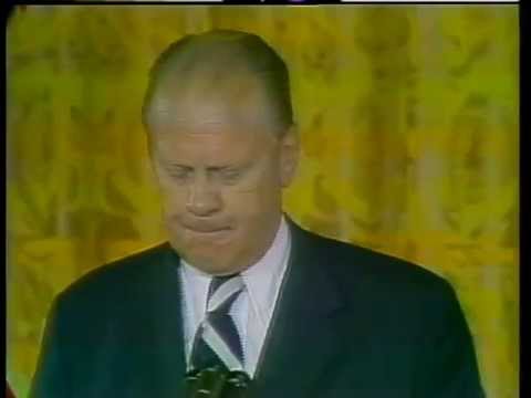 Swearing in Ceremony of Gerald R. Ford as 38th President of the United States, August 9. 1974