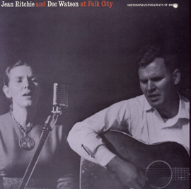 Jean Ritchie and Doc Watson at Folk City