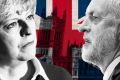 Theresa May and Jeremy Corbyn face off in the UK election.