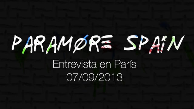 Paramore Spain - Paramore.es Entrevista a Paramore en París