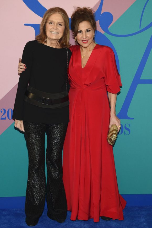 Gloria Steinem, left, and Kathy Najimy attend the CFDA Fashion Awards.