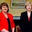 Arlene Foster and UK Prime Minister Theresa May. Photo: REUTERS/Charles McQuillan