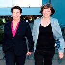 Not wedded to may: Ruth Davidson with Jen Wilson. Photo: Getty Images