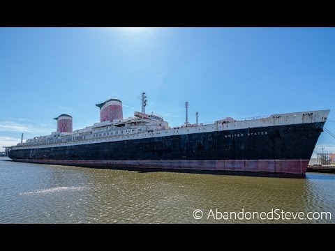 Exploring Decaying SS United States Ocean liner Ship