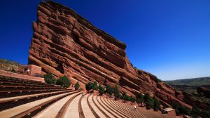 Creation rock at the Red Rocks Amphitheater in Colorado.